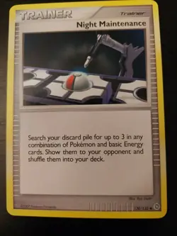 Night Maintenance (120/132) Pokemon Trainer card - Image 4