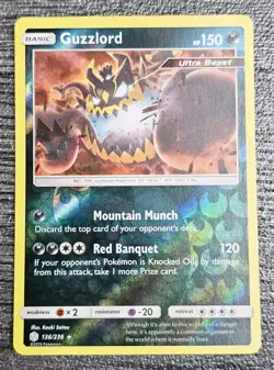 Guzzlord Holo Reverse Holo Rare Card 136/236 Cosmic Eclipse NM - Image 1
