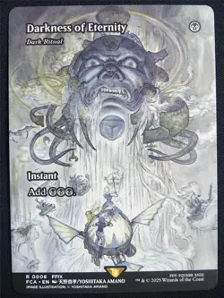 Darkness of Eternity/Dark Ritual Borderless - FCA - Mtg Card #22L - Image 1
