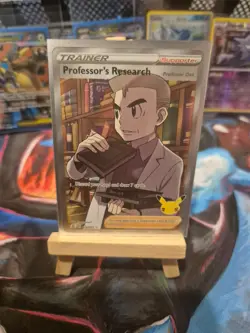 Pokemon Professors Research (Full Art) Holo Ultra Rare Celebrations 024/025 card - Image 1