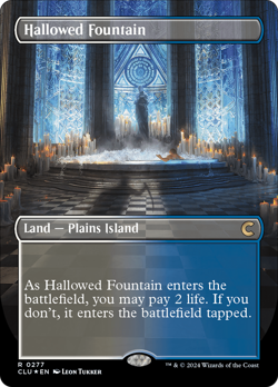 Hallowed Fountain (Borderless) [Ravnica: Clue Edition] Magic MTG - Image 1