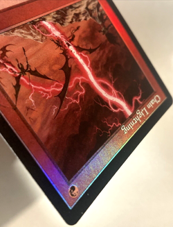 MTG Chain Lightning RETRO FRAME FOIL Dominaria Remastered 316 NM - Image 4