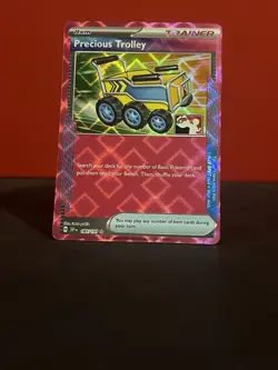 Pokemon TCG Precious Trolley Ace Spec Trainer Play Series Surging Sparks 185/191 - Image 1