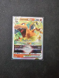 Charizard VSTAR 018/172 Ultra Rare Brillant Stars Pokemon TCG NM + Card Saver - Image 1