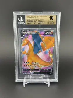 2020 Pokemon Sword Shield Champion's Path Promo #SWSH050 Charizard V BGS 10 - Image 1