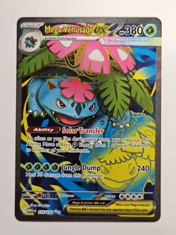 Pokemon TCG Mega Venusaur EX 155/132 Mega Evolution English Card, NM Ultra Rare - Image 1