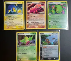 Pokemon TCG Legend Maker 5 Card Lot Holo Cradily Trapinch Lanturn Shiftry Weepin - Image 1