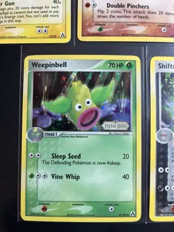 Pokemon TCG Legend Maker 5 Card Lot Holo Cradily Trapinch Lanturn Shiftry Weepin - Image 5