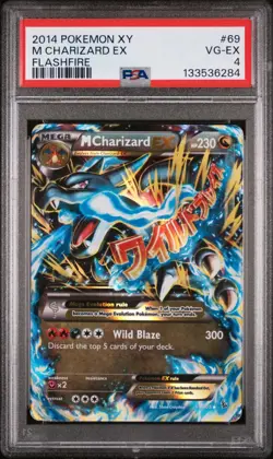 M Charizard EX 69/106 PSA 4 - 2014 Pokemon XY Flashfire - Image 1