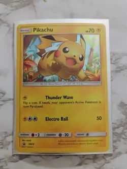 Pokemon TCG Pikachu Holo Black Star Promo SM76 - Image 1