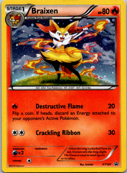 Pokemon - Braixen - XY161 - Holo Promo - XY - Black Star Promos - Cosmos Holo - Image 1