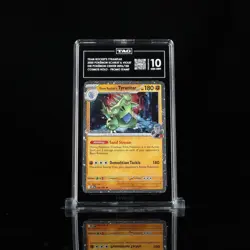 TAG 10 2025 POKEMIN DESTINED RIVALS POKEMON CENTER #96 TEAM ROCKET TYRANITAR - Image 1