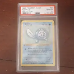 Poliwag Base Set Shadowless 59/102 1st Edition PSA 10 Pokemon - Image 1