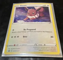2021 Pokemon Sword & Shield Eevee Black Star Promo Swsh127 Nm - Image 1