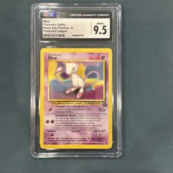 Mew Pokemon (2000) Black Star Promos- 8 Pokemon League (CGC) MINT 9.5 - Image 2