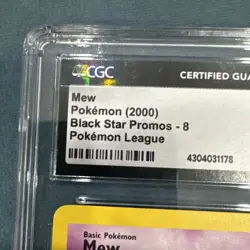 Mew Pokemon (2000) Black Star Promos- 8 Pokemon League (CGC) MINT 9.5 - Image 4