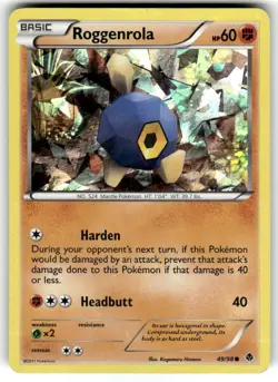 Pokemon Blister Exclusives #049/098 Roggenrola - 49/98 (Cracked Ice Holo) Promo - Image 1