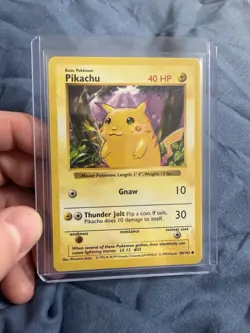 Pikachu (Red Cheeks) 058/102 Pokemon Base Set (Shadowless) Regular - Image 3