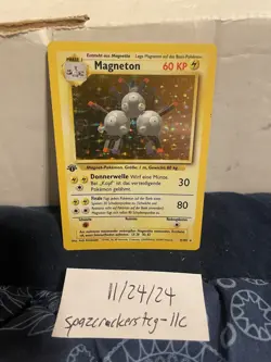 Pokemon TCG Magneton 1st edition #9 Base Set GERMAN;FREE SHIPPING!!! - Image 1