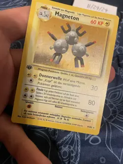 Pokemon TCG Magneton 1st edition #9 Base Set GERMAN;FREE SHIPPING!!! - Image 5