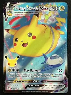 Pokemon Flying Pikachu VMAX - Celebrations - 007/025 NM3 - Image 1