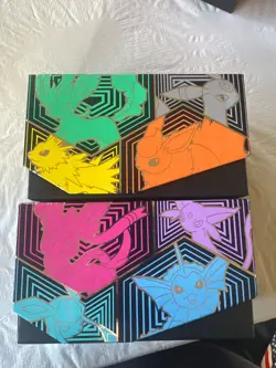 EMPTY - Pokemon TCG Evolving Skies ETB Pair - NO Packs DISPLAY ONLY - Open Box - Image 1