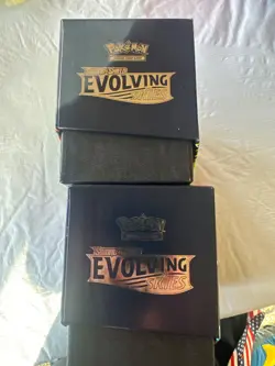 EMPTY - Pokemon TCG Evolving Skies ETB Pair - NO Packs DISPLAY ONLY - Open Box - Image 2