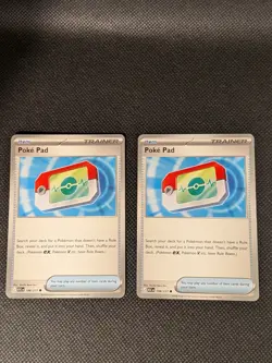 Set of 2x Poke Pad 198/217 - Pokemon Ascended Heroes - NM - Image 1