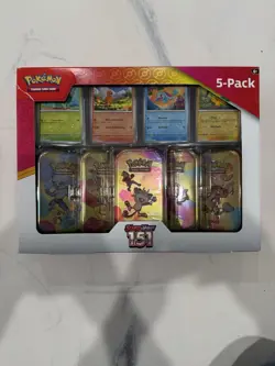 Pokemon TCG Scarlet & Violet 151 Mini Tins Costco Bundle, 5 Pack - Sealed - Image 1
