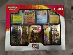 Pokemon TCG Scarlet & Violet 151 Mini Tins Costco Bundle, 5 Pack - Sealed Box! - Image 1