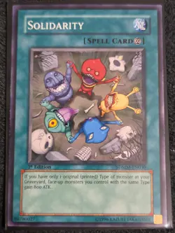 Yu-Gi-Oh! Solidarity SDMM-EN030 1st Edition NM Common - Image 1