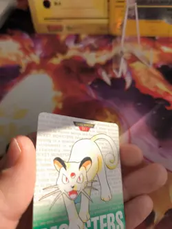 Pokemon Card Persian Snobilikat Monsters Collection Carddass 1996 japanese Exc - Image 5