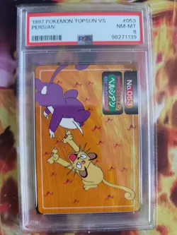Pokemon Card Persian Rattata Topsun Vs Topsun 1997 Snobilikat Japanese PSA 8 - Image 2