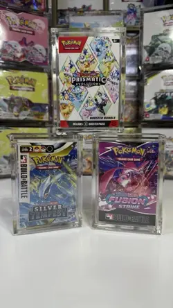 Pokemon Booster Bundle Acrylic Case! Pokemon Card Protective Display! - Image 5