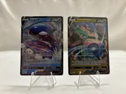 Rayquaza V & Kyogre V Crown Zenith Sea and Sky Cards 100/159 & 037/159 Pokemon - Image 1