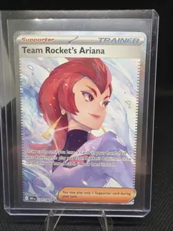 Pokemon Team Rocket's Ariana 237/182 Holo Sv10 Destined Rivals Trainer Card SIR - Image 1