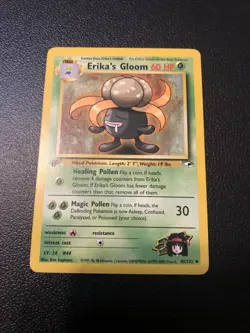 Erika's Gloom 045/132 Gym Heroes 1st Edition Pokemon Card In Mint Condition - Image 1