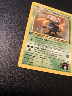 Erika's Gloom 045/132 Gym Heroes 1st Edition Pokemon Card In Mint Condition - Image 2