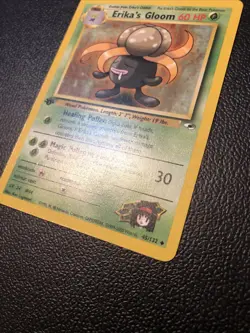 Erika's Gloom 045/132 Gym Heroes 1st Edition Pokemon Card In Mint Condition - Image 3