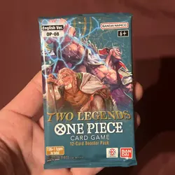 Two Legends Booster Pack One Piece Card Game OP08 English sealed - Image 2