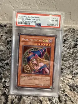 Yu-Gi-Oh! 2003 Magician's Force Dark Magician Girl Card #MFC-000 PSA 8 - Image 1