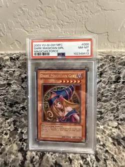 Yu-Gi-Oh! 2003 Magician's Force Dark Magician Girl Card #MFC-000 PSA 8 - Image 2