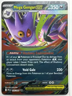Mega Gengar ex Holo ME02: Phantasmal Flames 056/094 LP-NM Pokemon Card - Image 1
