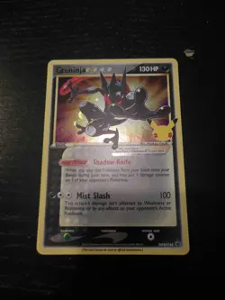 Pokemon TCG Greninja Gold Star SWSH144 25th Celebrations Promo Card - Image 1
