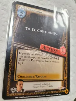 Buffy CCG Angel's Curse Promo #10 To Be Continued... Collectible Card Game - Image 1