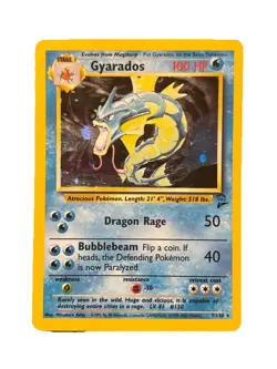 Pokemon TCG Gyarados Holo Rare Card 7/130 Base Set 2 - Image 1