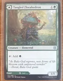 Tangled Florahedron / Tangled Vale - Uncommon - MTG - #211 - Great Condition !! - Image 1