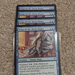 4x MTG Magic The Gathering Betrayers Of Kamigawa Ninja of the Deep Hours - Image 1