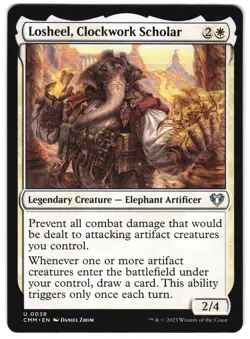 Losheel, Clockwork Scholar 38 Commander Masters NM MTG - Image 1