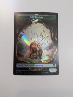 MTG - Saproling (Ripple Foil)/Garruk Token - Commander: Modern Horizons 3 NM/M - Image 1